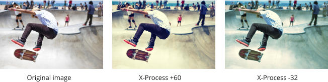 Original image X-Process +60  X-Process -32